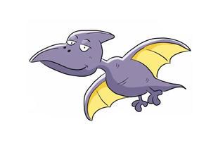  恐龙世界之正在飞行中的翼龙儿童