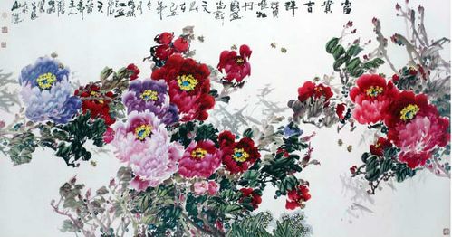 张双凤 画牡丹
