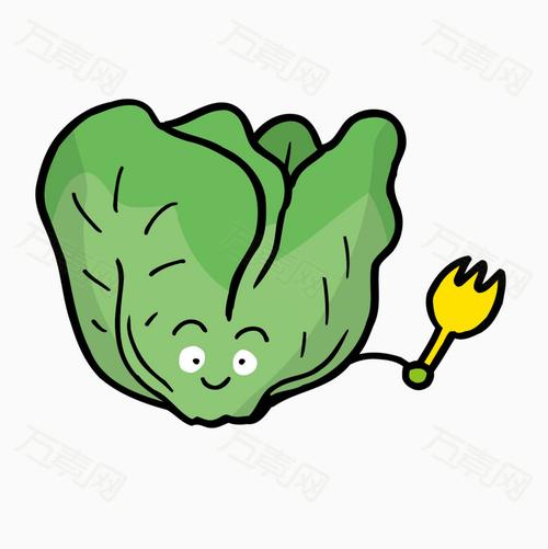矢量卡通蔬菜叶子