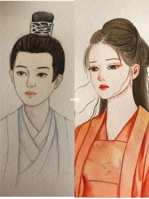 周生如故 小南辰王水彩画_水彩画_插画_任嘉伦_小南辰王_兴趣爱好