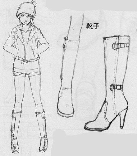 漫画中的鞋子怎么画?
