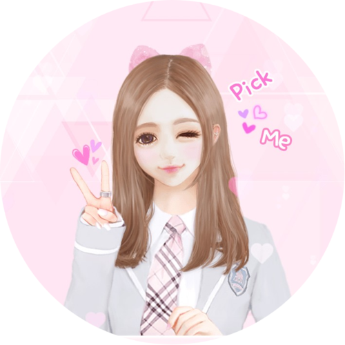 韩系手绘人物头像(圆形框)