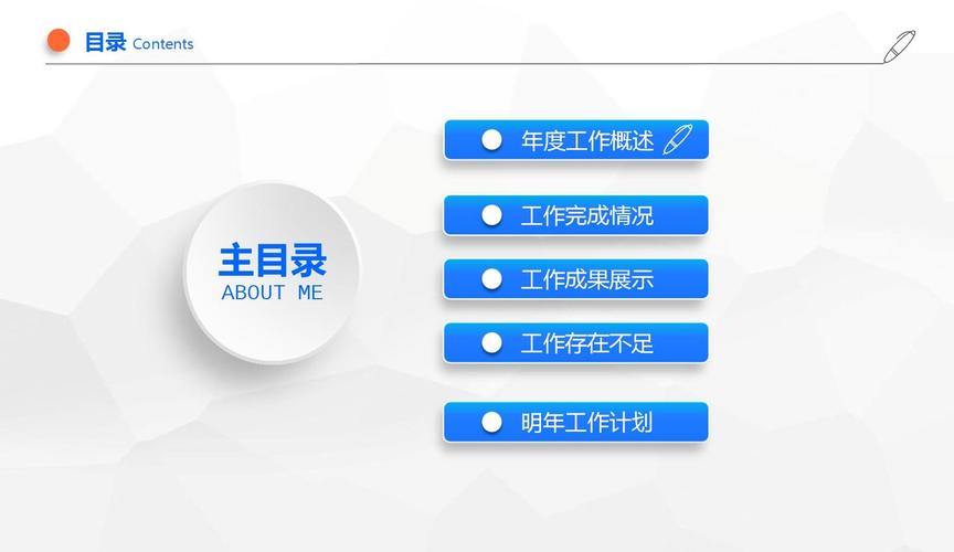 蓝色大气工作汇报年度计划总结述职报告动态ppt模板