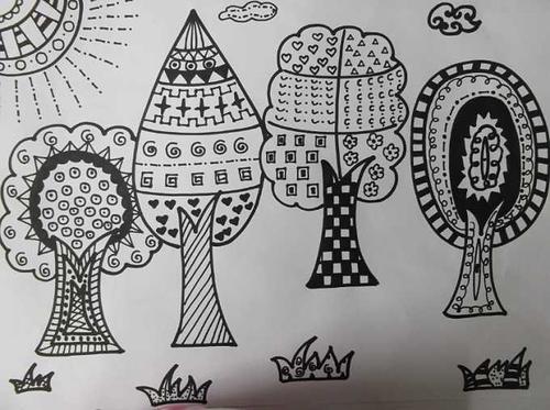 幼儿简笔画直线