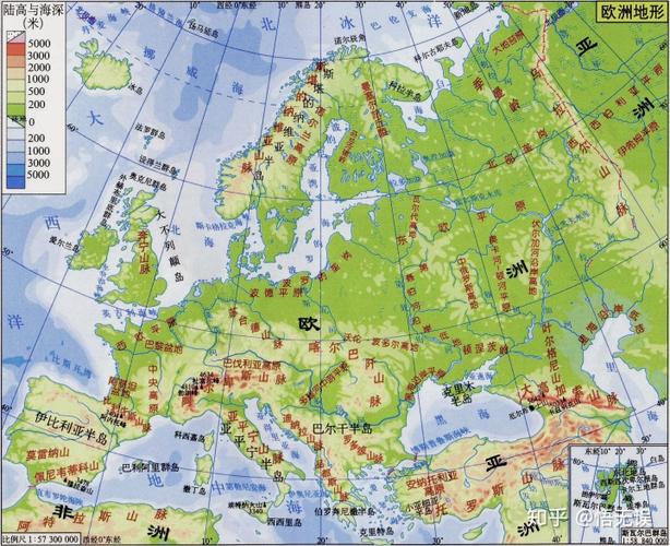 欧亚板块地形地貌