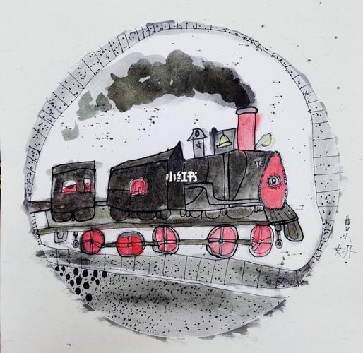 蒸汽小火车_蒸汽小火车_文化_绘画