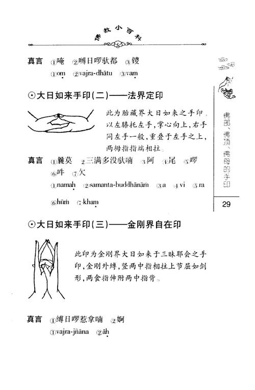 密法手印教学大日如来手印二法界定印三金刚界自在印