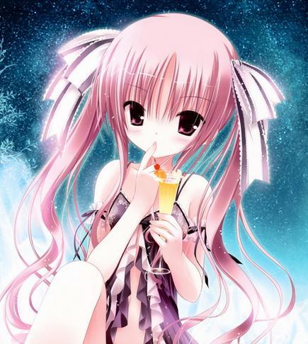 求动漫少女舔手指的图片,像这样的就好