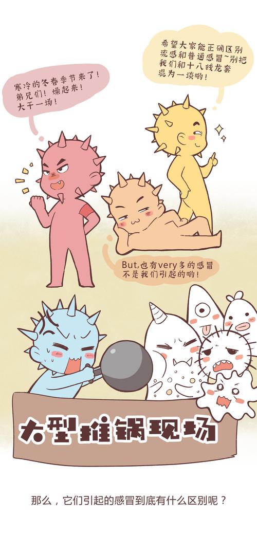 流感高发季节萌萌哒漫画带你了解流感病毒f4组合