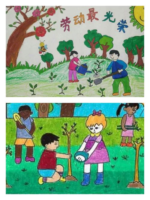 劳动最光荣—第三实验小学绘画展