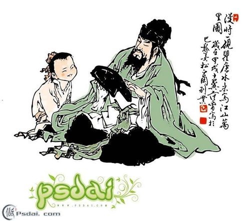 古代名人人物画-国画作品-百图汇素材网