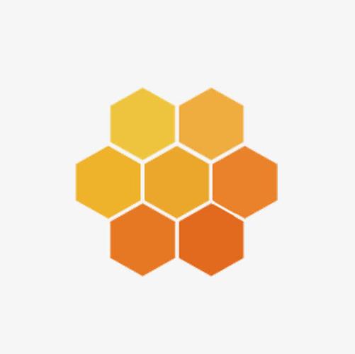 关键词 : 渐变色,黄色,蜂窝形状,手绘