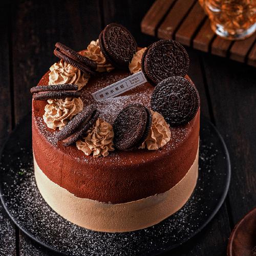 雅米国王浓郁摩卡巧克力蛋糕女生女士生日蛋糕6英寸北京同城配送