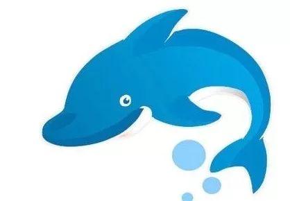 白鳍豚卡通简笔画