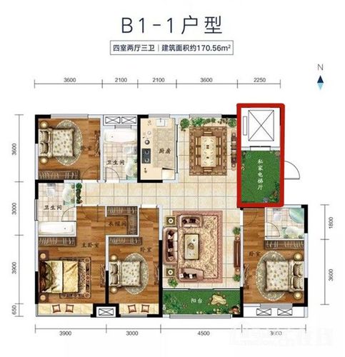 【置地·新时代嘉园】b1-1户型评测