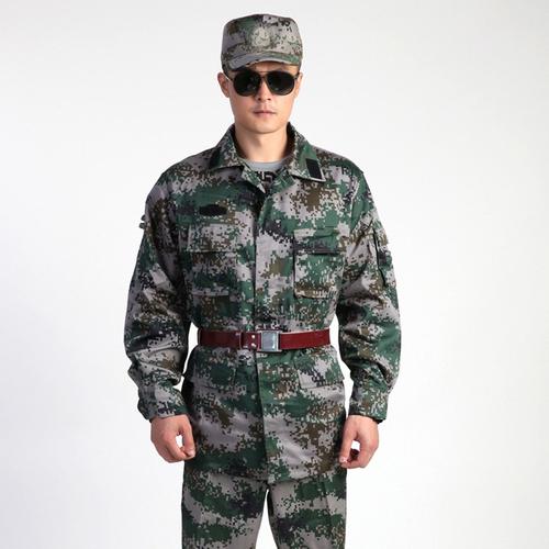 厂家批发07夏迷彩服拓展训练民兵训练男女军训服户外作训服迷彩
