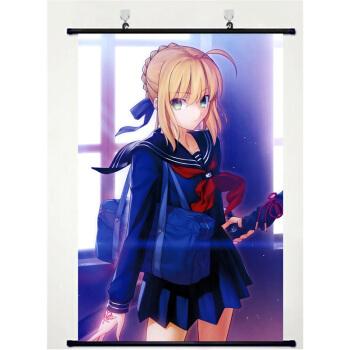 saber超清头像 吾王,saber超清头像 1080 刻沫 fate stay night 吾王saber 海报卷轴挂画布画 二次元动漫周边 h
