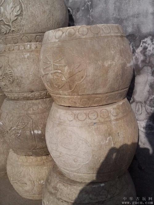 汉白玉石墩圆鼓墩柱子墩