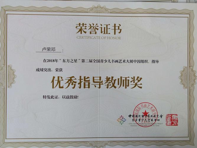 优秀指导教师奖