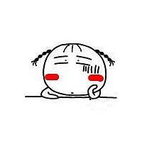 谁有这个扎两条黑色小辫子额前三根毛托着下巴露的头像?