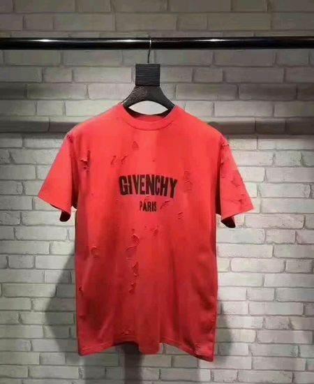 givenchy-纪梵希大破坏 破洞短袖t恤   