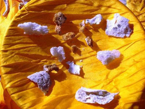 骨骼,骨灰等,均称为舍利;在火化后,所产生的结晶体,则称为舍利子或