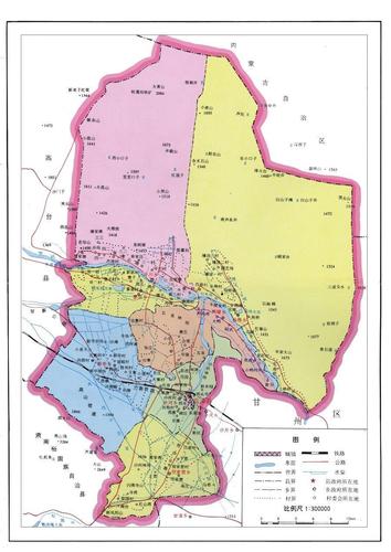 西部 临泽县行政区划图  北部各省区市相关的区划地图帖总索引http