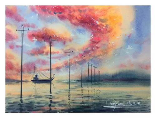 零基础水彩风景画