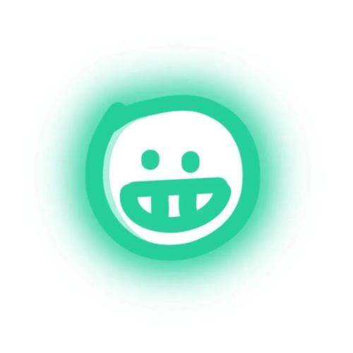 发光纯色表情头像