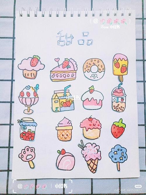 可爱的手帐图案 我不是原创哟 见到了原创,请帮我艾特一下,谢谢哦.