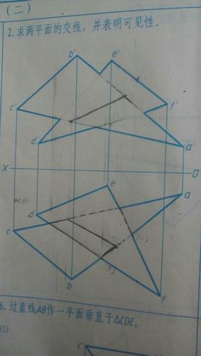 (水平投影面)正确的应该怎么画?