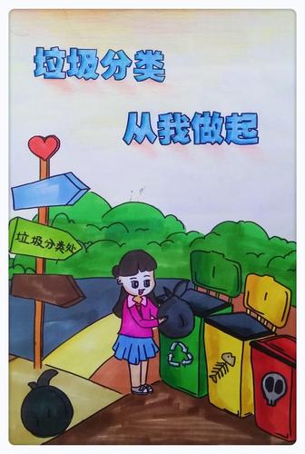 嘉兴生活垃圾分类公益宣传画展示第期