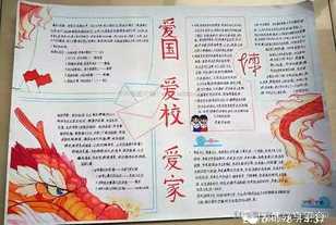 爱国爱家国庆的手抄报 爱国爱校手抄报