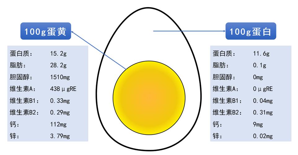 的确比鸡蛋白要高出很多,但相对而言,蛋黄的营养成分较蛋白也要高很多