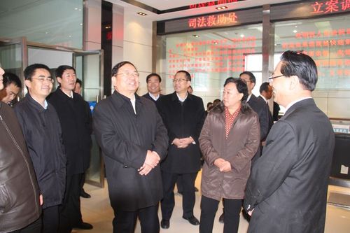 甘肃省高院党组书记,院长梁明远莅临崆峒区法院调研指导工作