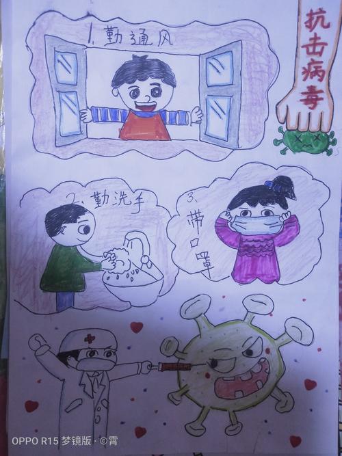 柳林二小"防疫有我 爱卫同行"绘画作品展