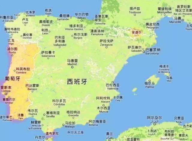 西班牙地图
