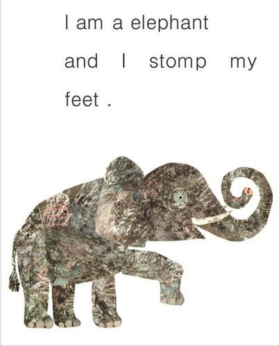 elephant n.大象  stomp my foot 跺跺脚