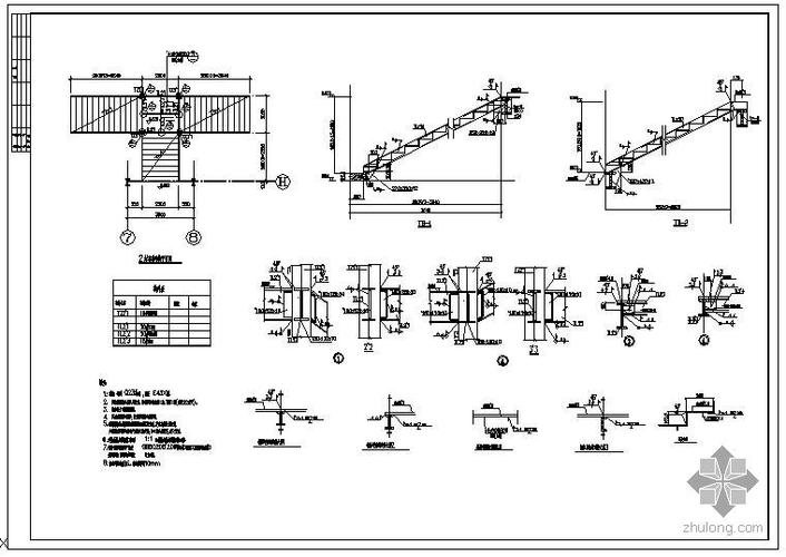 某钢楼梯节点构造详图(2)