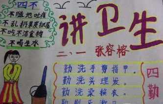 三年级健康活动手抄报 一年级健康手抄报