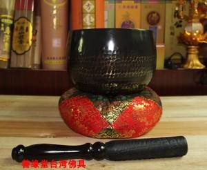 大磬 铜磬引磬善缘堂台湾磬7寸18公分铜磬送黑檀木棒佛教寺庙木鱼