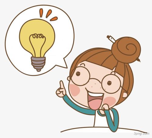 思考卡通人物图标png素材透明免抠图片动植人物