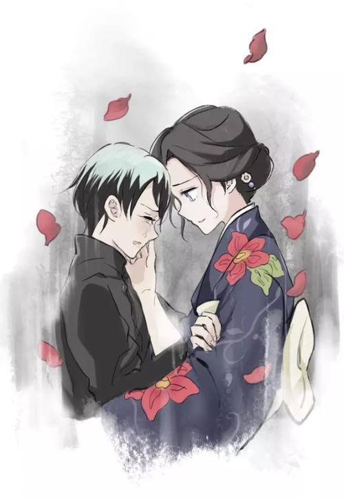 鬼灭之刃珠世x愈史郎头像壁纸小专场