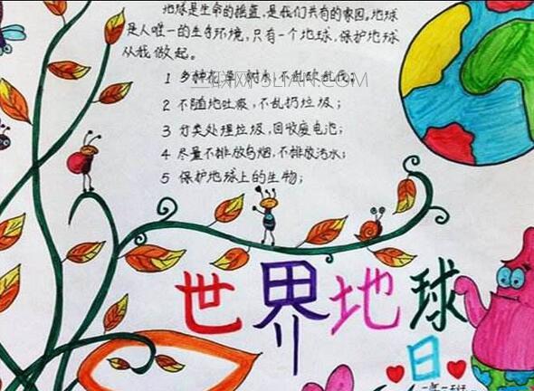 世界地球日手抄报资料大全