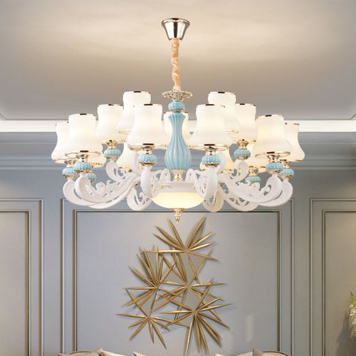 客厅灯最新款家用大厅吊灯工程别陶瓷厅卧室led灯具