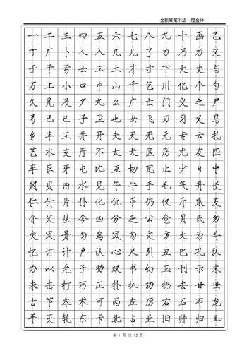 瘦金体硬笔               书法字帖_               瘦金体钢笔字帖