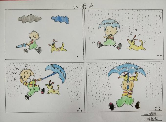 【临钢小学教育集团】4月7日二年级美术《四格画》学习成果