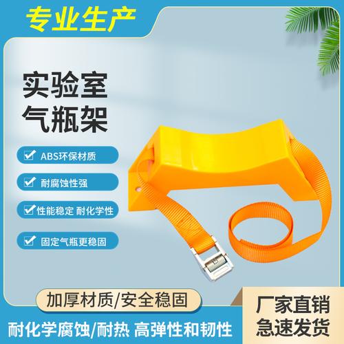 实验室气瓶固定架40l氧气钢瓶架abs塑料支架防倾倒装置不锈钢链条