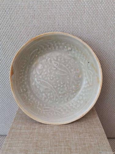 宋代湖田窑影青五鱼纹洗