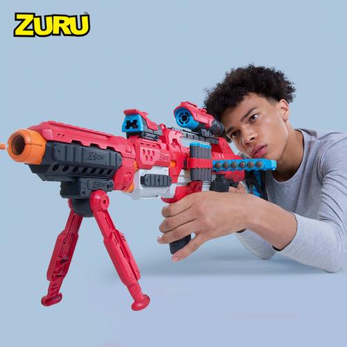 zuru子弹连发射器多种组合变革者儿童男孩玩具精品冲锋狙击软弹枪